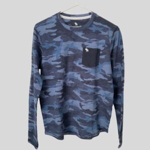 Abercrombie Kids Camouflage Long Sleeve T-shirt/ Sweatshirt Size 15/16 B…